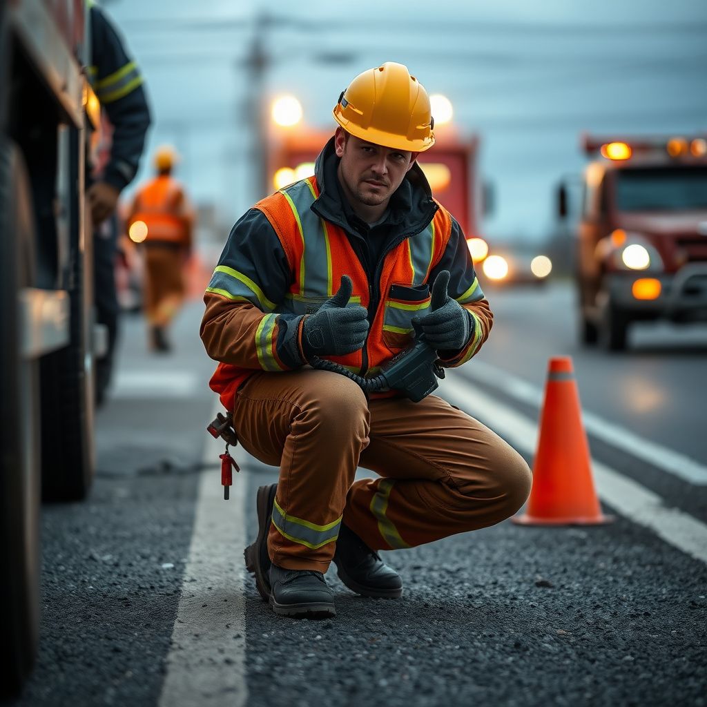 A Snappy Towing technician safely securing a vehicle onto a flatbed tow truck on a clear day in Eastern Passage, NS.